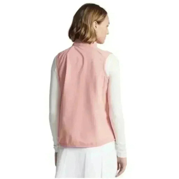 RLX Golf Ralph Lauren Women's Pink White Sleeveless Full-Zip Vest NWT $178 M - Picture 10 of 13